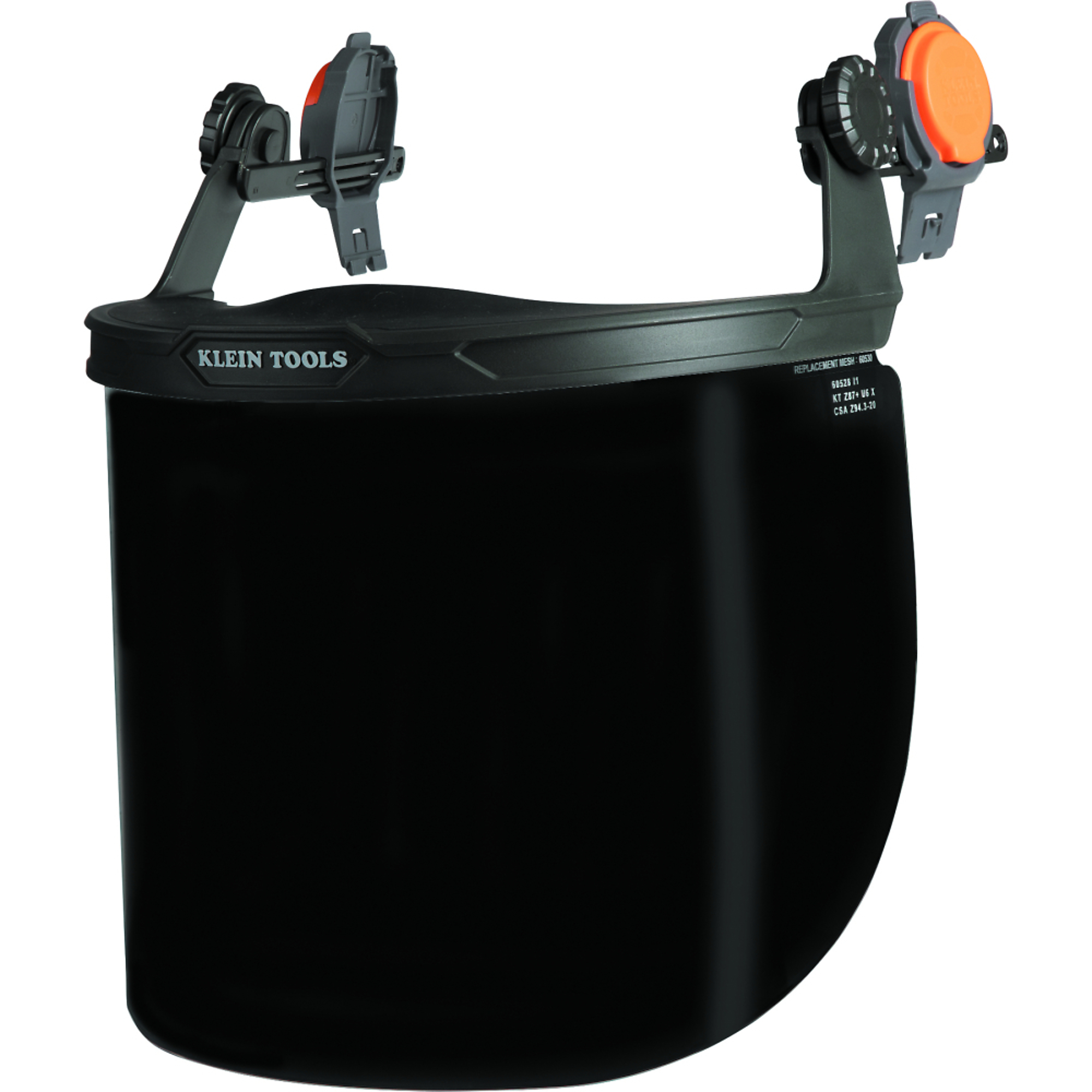 Klein Tools, Face Shield for Full Brim Hard Hat, Gray Tint, Anti-Fog, Visor, Hard Hat Accessory, Model# 60529